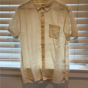 Outerknown Cream Button Down Shirt